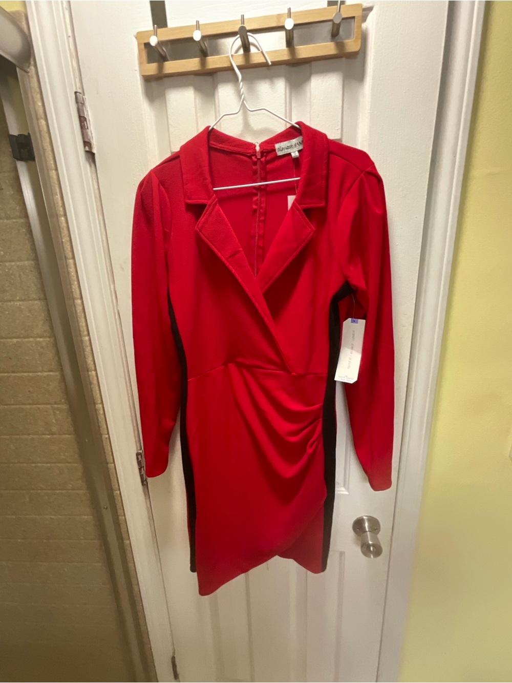 Red Almost Famous Long Sleeve Blazer Dress Size XL NWT